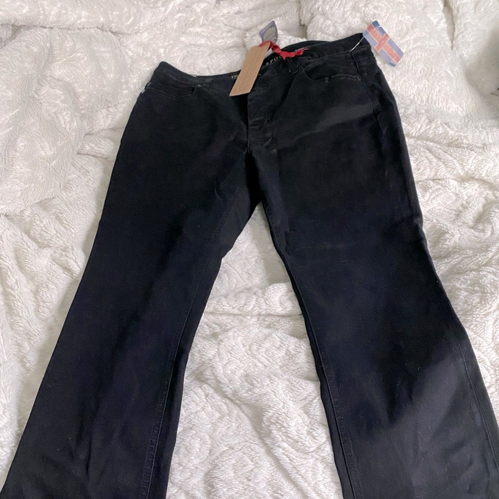 NWT Liverpool black jeans straight leg size 12P